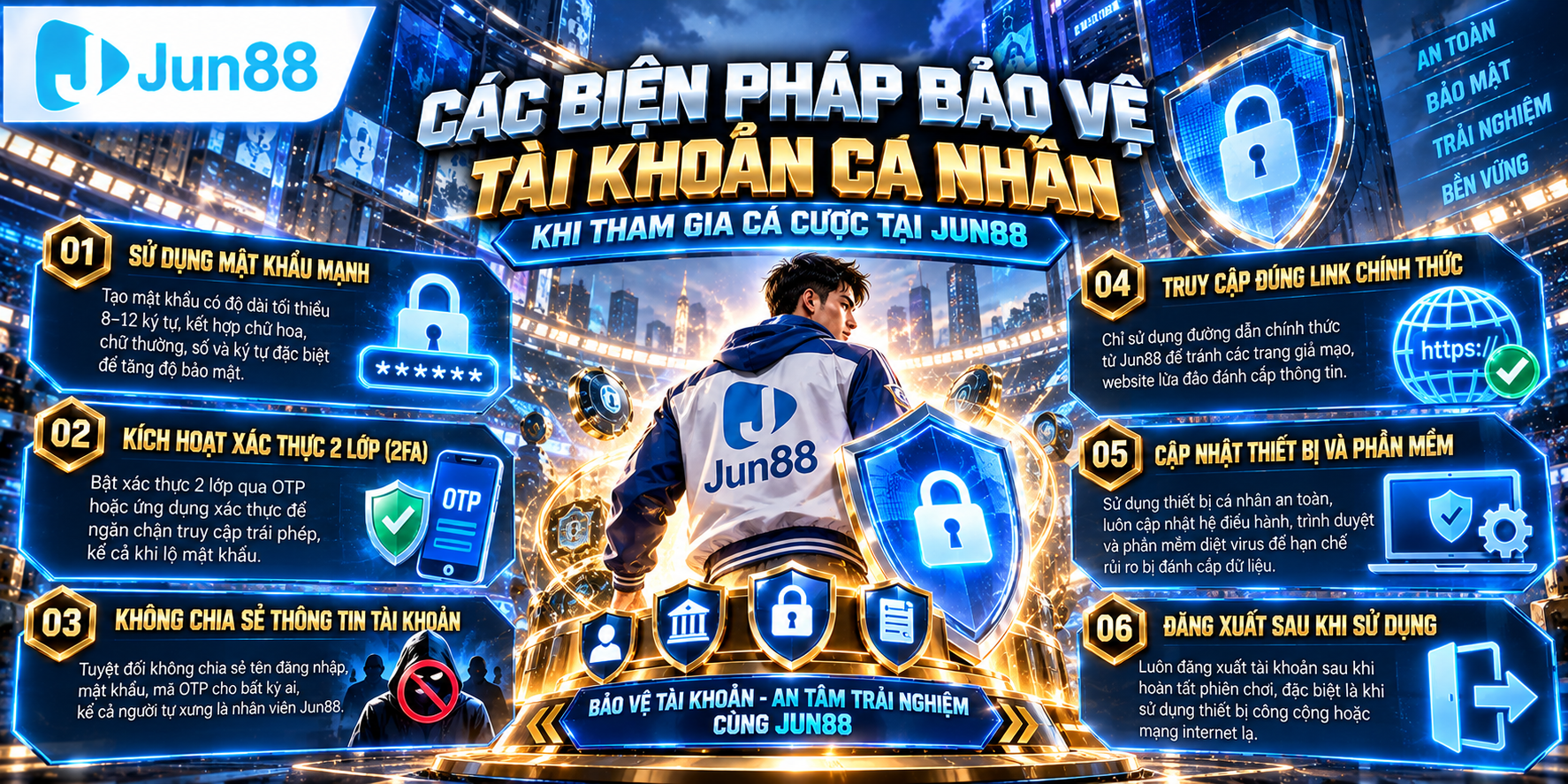Các biện pháp bảo vệ tài khoản cá nhân khi tham gia cá cược