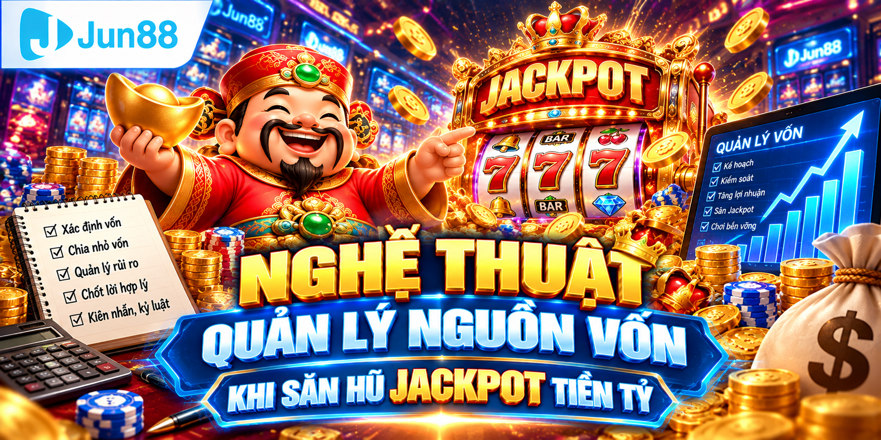 Nghệ thuật quản lý nguồn vốn khi săn hũ Jackpot tiền tỷ